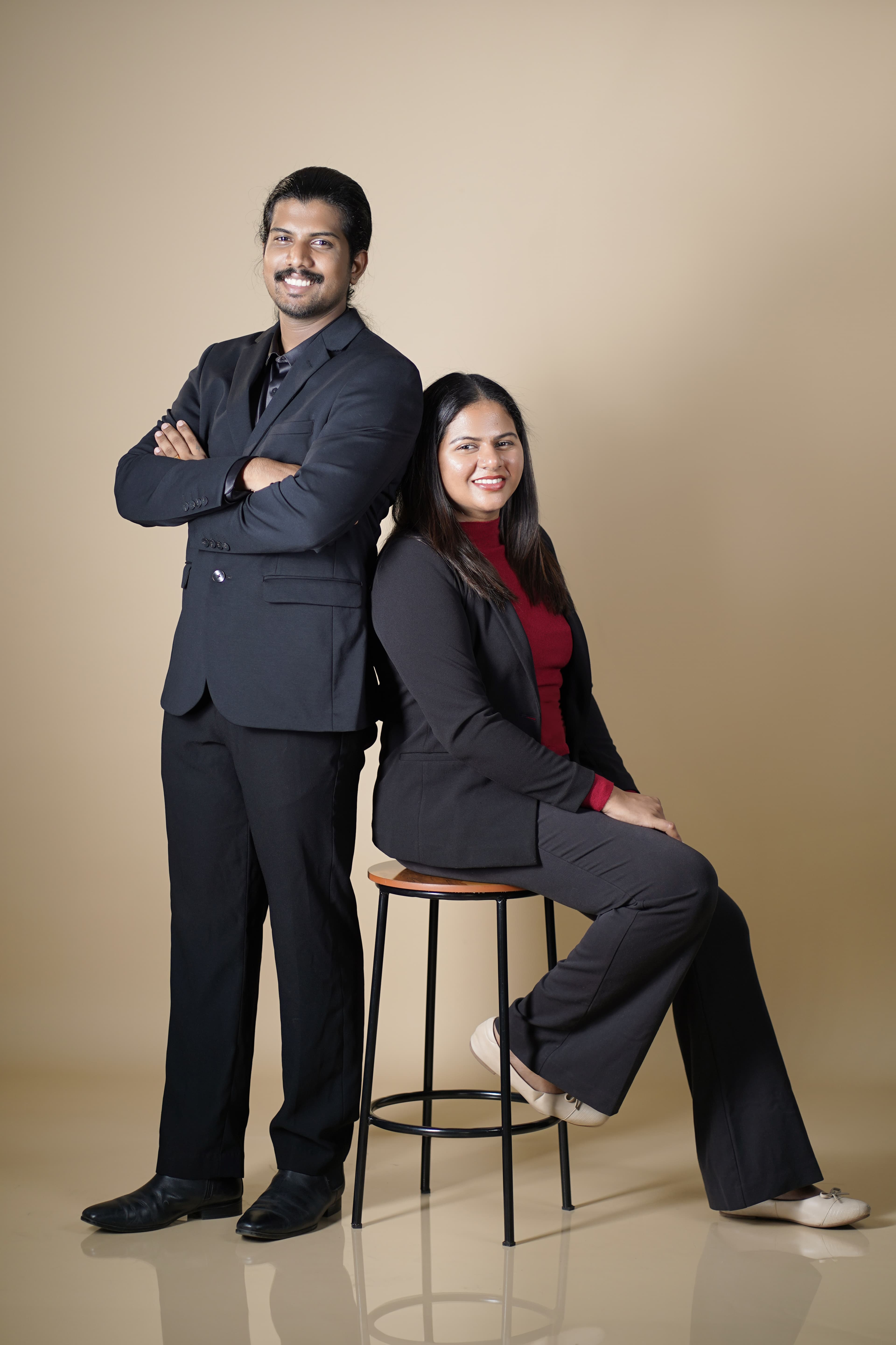 Professional portrait of Mariya in her studio.
